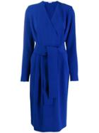 P.a.r.o.s.h. Belted Midi Dress - Blue