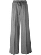 Twin-set Straight Leg Track Pants, Women's, Size: Medium, Grey, Polyamide/spandex/elastane/wool