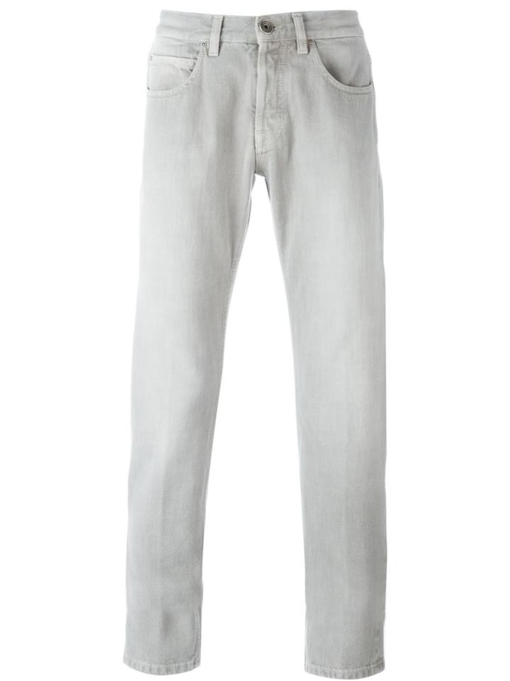 Eleventy Regular Fit Jeans, Men's, Size: 38, Nude/neutrals, Cotton