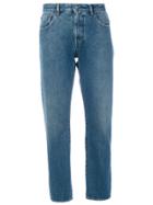 Mm6 Maison Margiela Cropped Mid Denim Jeans - Blue