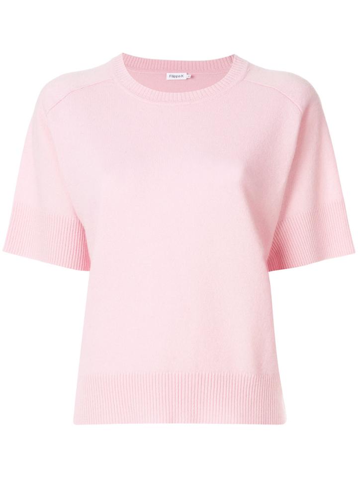 Filippa-k Crew Neck Tee - Pink & Purple
