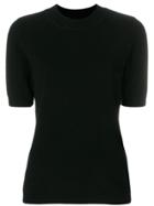 Dvf Diane Von Furstenberg Half Sleeve Sweater - Black