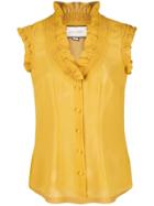 Alexis Ruffle-trimmed Blouse - Yellow