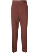 Gucci Eyewear Straight Leg Trousers - Brown