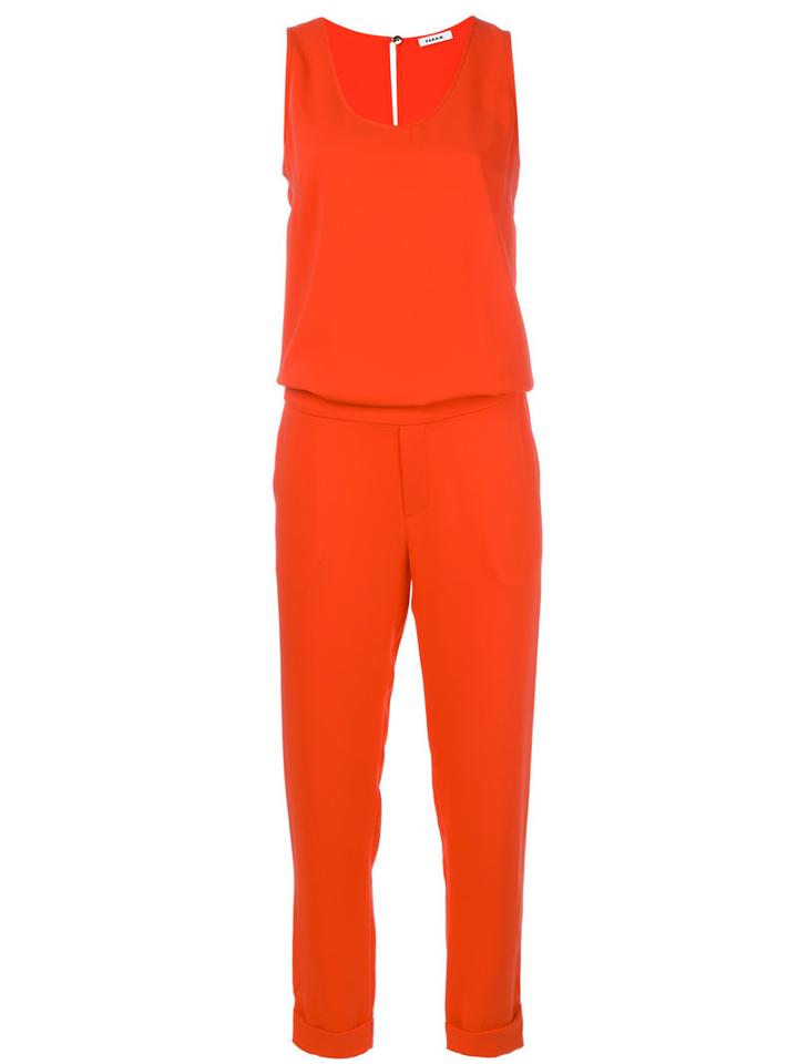 P.a.r.o.s.h. Slit Back Jumpsuit, Women's, Size: Medium, Red, Polyester