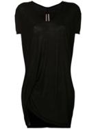 Rick Owens Asymmetric Oversized T-shirt - Black