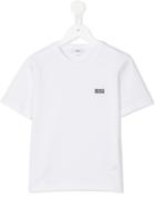 Boss Kids Embroidered Logo T-shirt, Boy's, Size: 8 Yrs, White