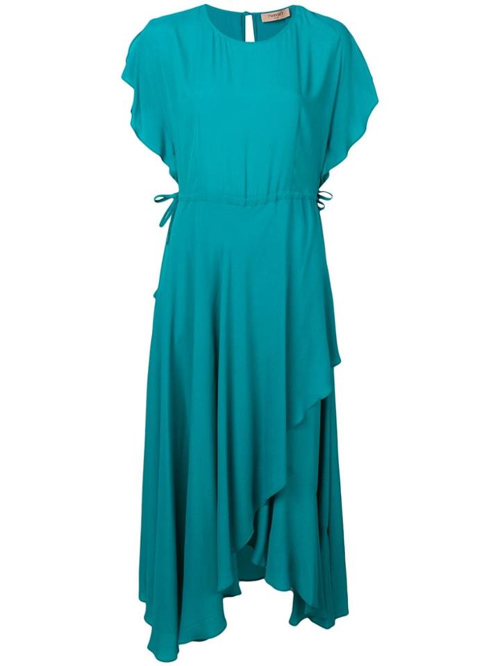 Twin-set Asymmetric Hem Dress - Blue
