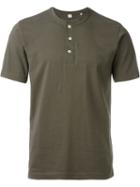 Aspesi Round Neck Short Sleeve Shirt, Men's, Size: S, Green, Cotton