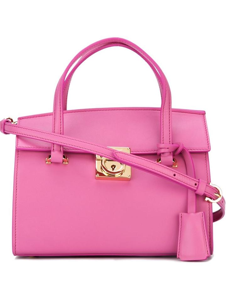 Salvatore Ferragamo Gancio Lock Tote