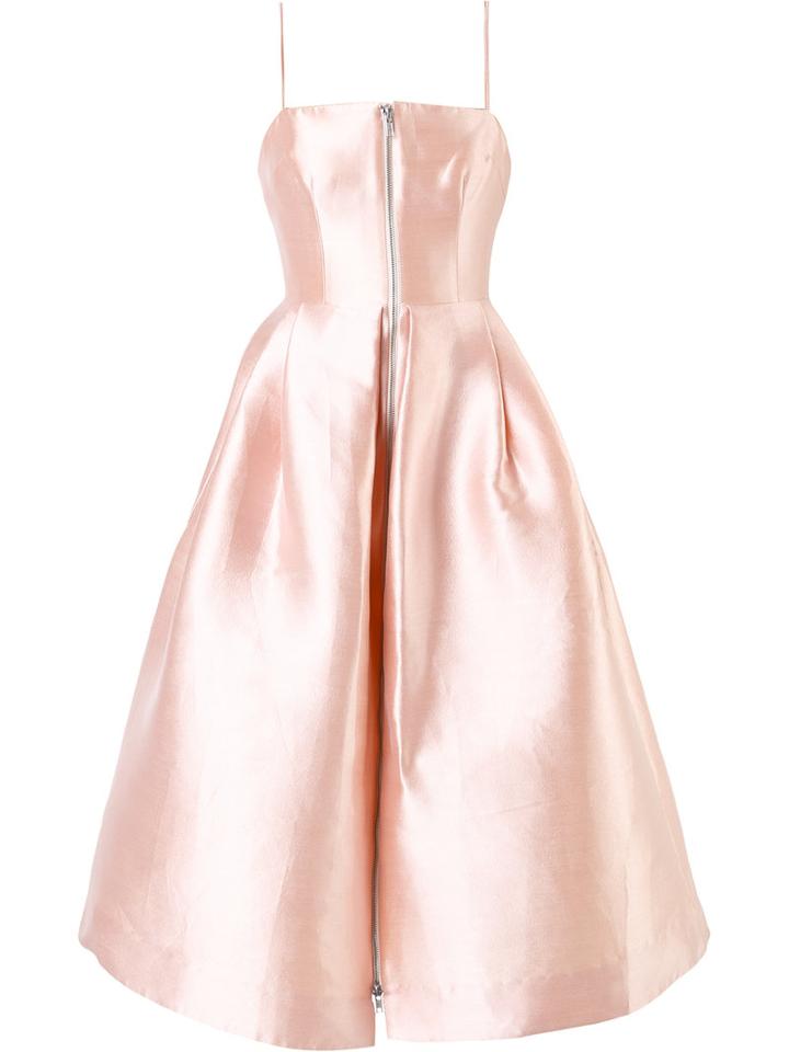 Alex Perry Maeve Mid-length Dress, Women's, Size: 14, Pink/purple, Silk/polyester
