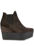 Pedro Garcia Wedged Ankle Boots - Brown