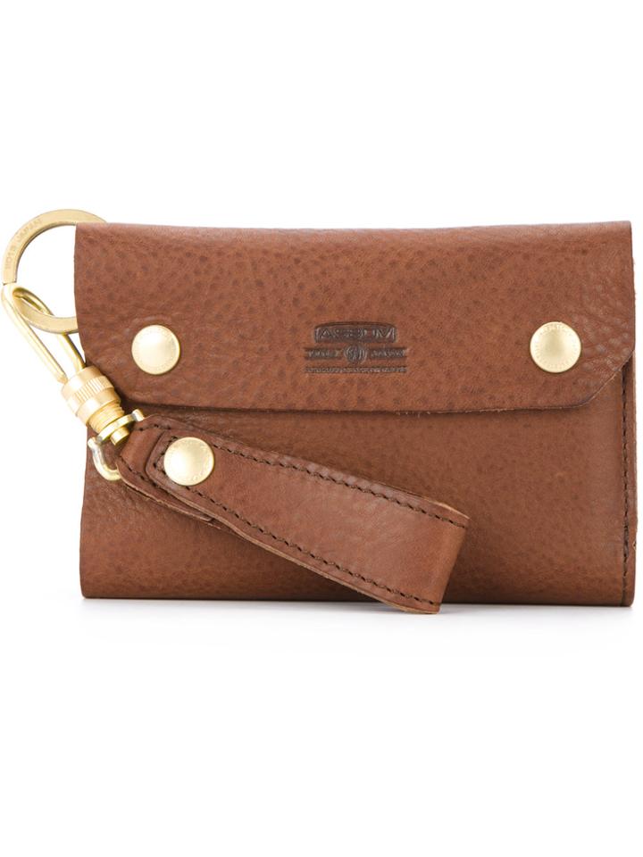 As2ov Oiled Shrink Short Wallet - Brown