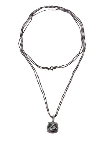 Samira13 Pearl And Diamond Pendant Necklace, Women's, Metallic
