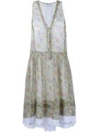 Philosophy Di Lorenzo Serafini Silk Floral Sleeveless Dress