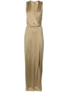 Cushnie Et Ochs - V Neck Evening Dress - Women - Spandex/elastane/viscose - 8, Nude/neutrals, Spandex/elastane/viscose