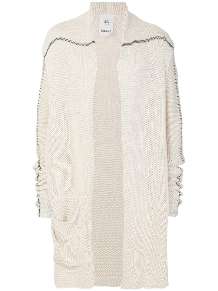 Lost & Found Rooms Long Cardigan - White