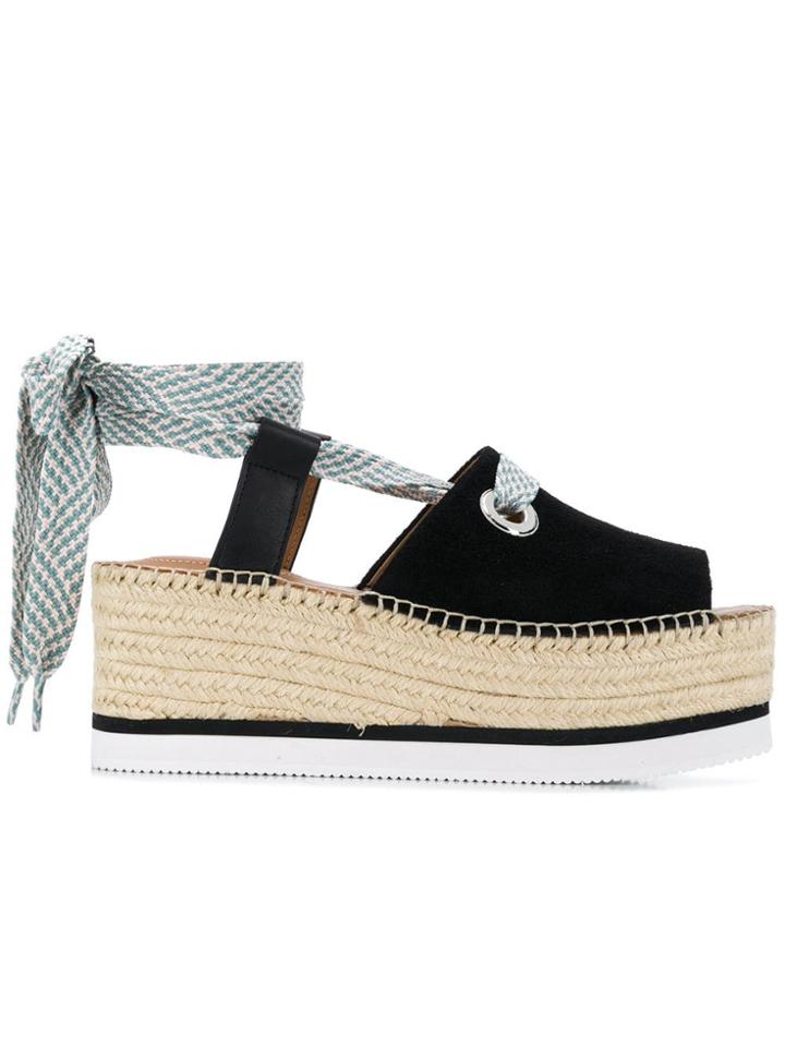 See By Chloé Amber Platform Espadrilles - Black