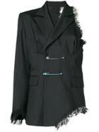 Facetasm Asymmetric Sleeve Jacket - Black