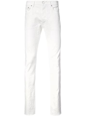 Fagassent Coated Skinny Jeans - White