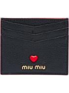 Miu Miu Love Logo Cardholder - Black