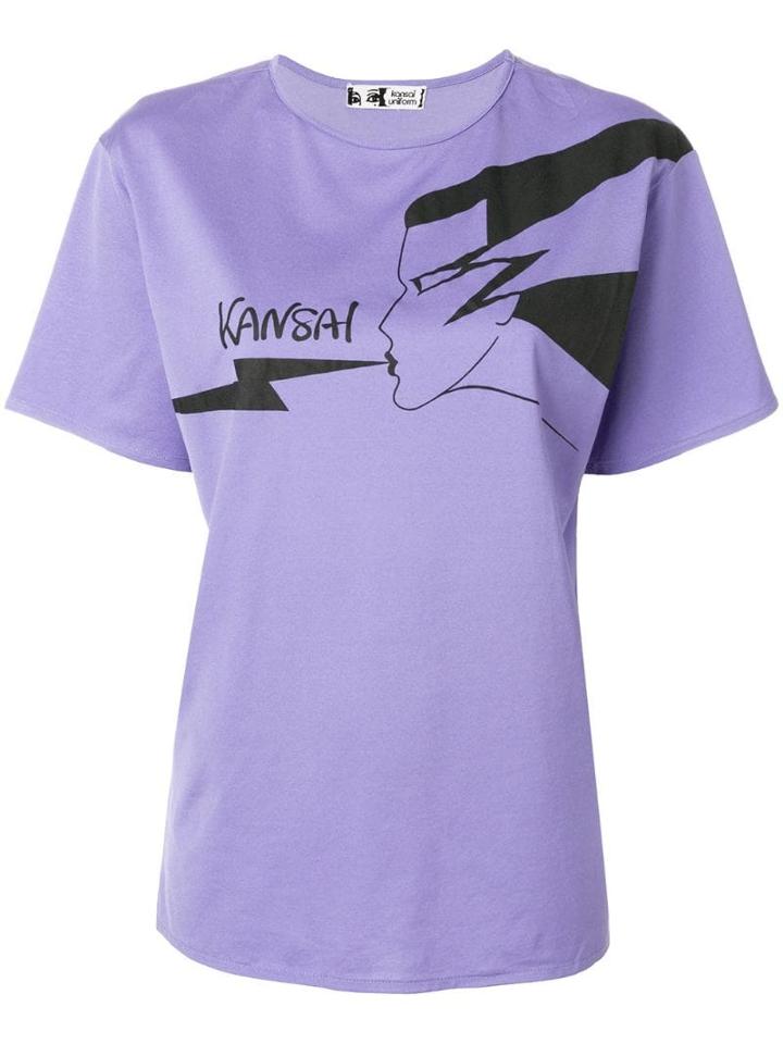 Kansai Yamamoto Pre-owned Kansai Logo T-shirt - Purple
