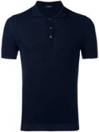Zanone Short Sleeve Polo Shirt - Blue