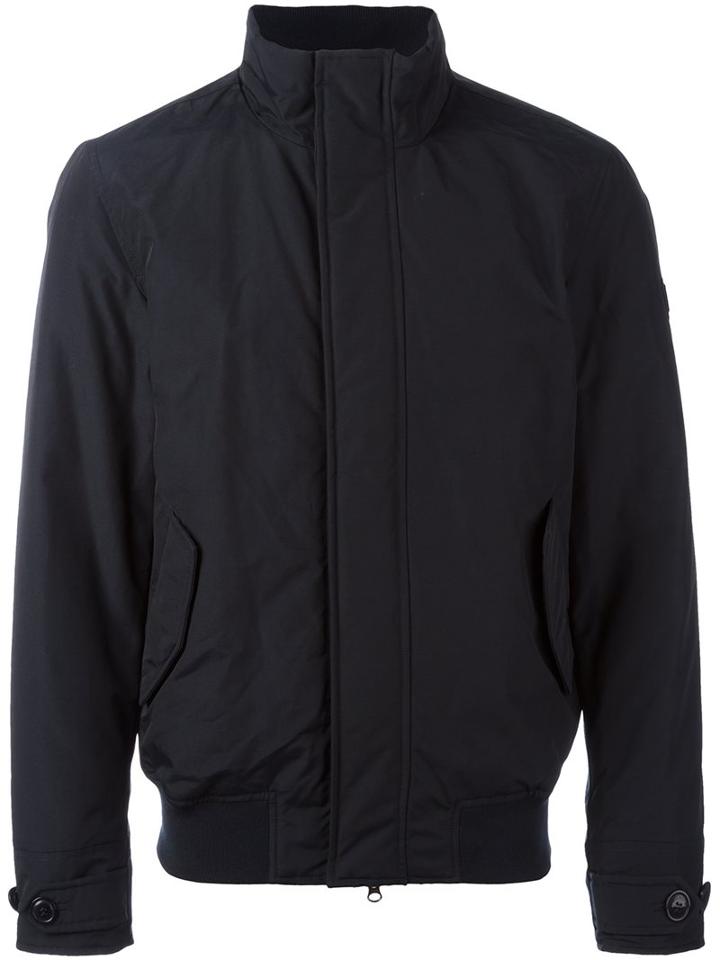 Woolrich Padded Bomber Jacket, Men's, Size: Small, Blue, Cotton/polyamide/polyester