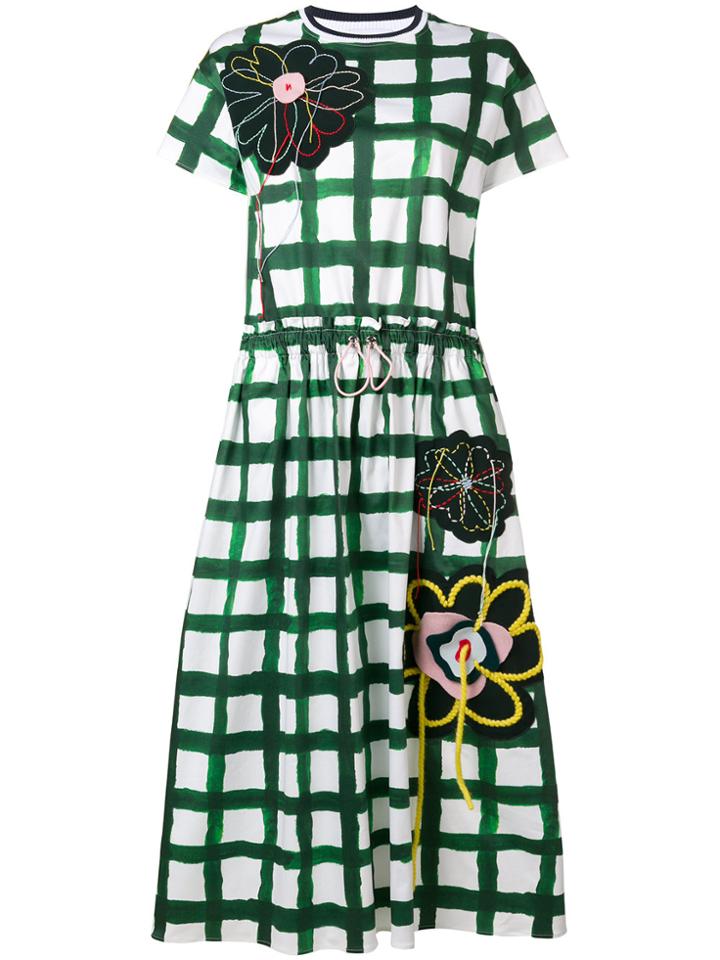 Mira Mikati Flower Patch T-shirt Dress - Green