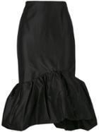Twin-set - Peplum Skirt - Women - Silk - 46, Women's, Black, Silk