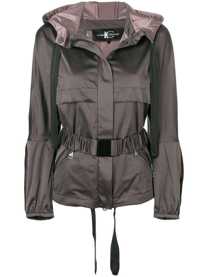 Luisa Cerano Belted Jacket - Grey