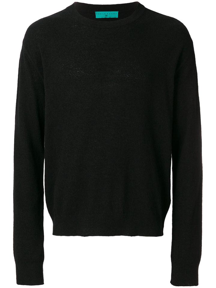 Paura Round Neck Sweater - Black