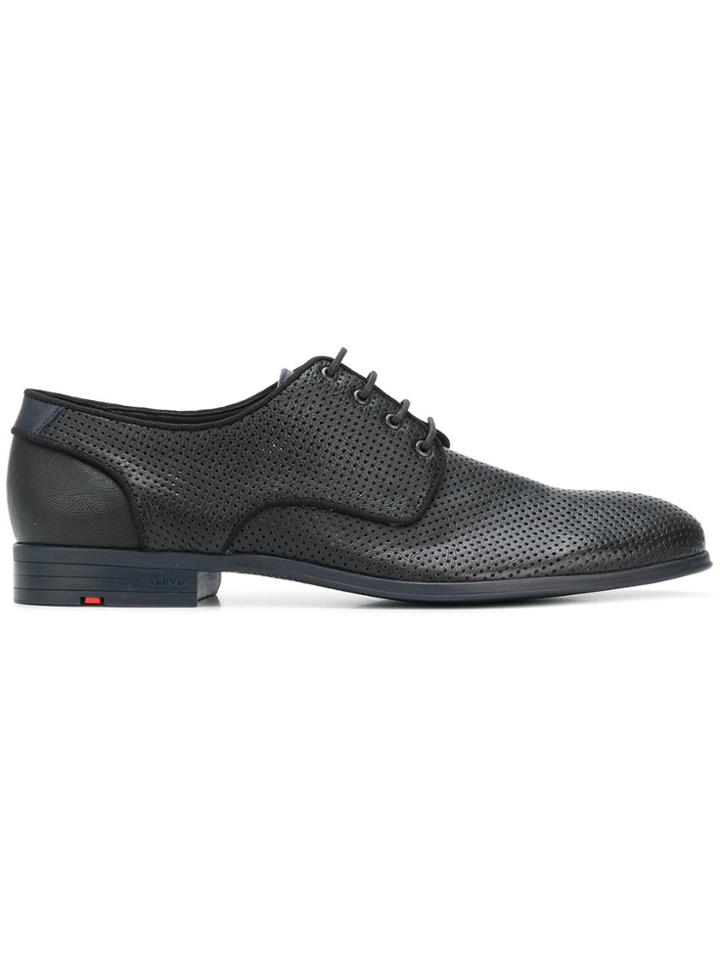 Lloyd Perforated Detail Lace-up Shoes - Black