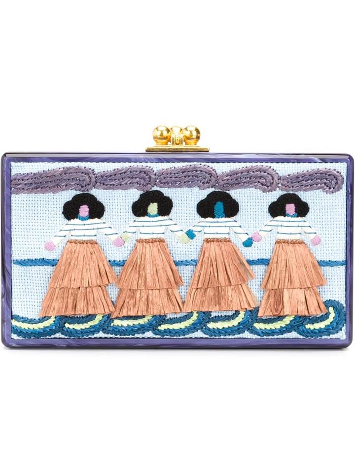 Edie Parker 'jean' Clutch, Women's, Blue