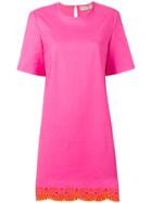 Emilio Pucci Sangallo Embroidered Shift Dress - Pink