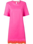 Emilio Pucci Sangallo Embroidered Shift Dress - Pink