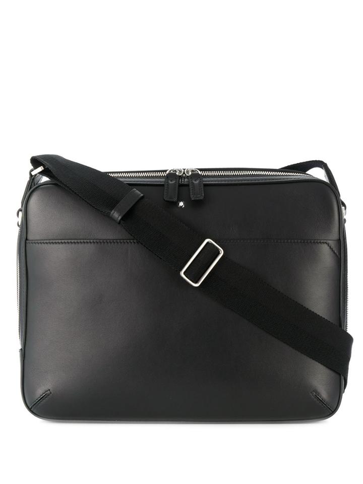 Montblanc Logo Plaque Messenger Bag - Black