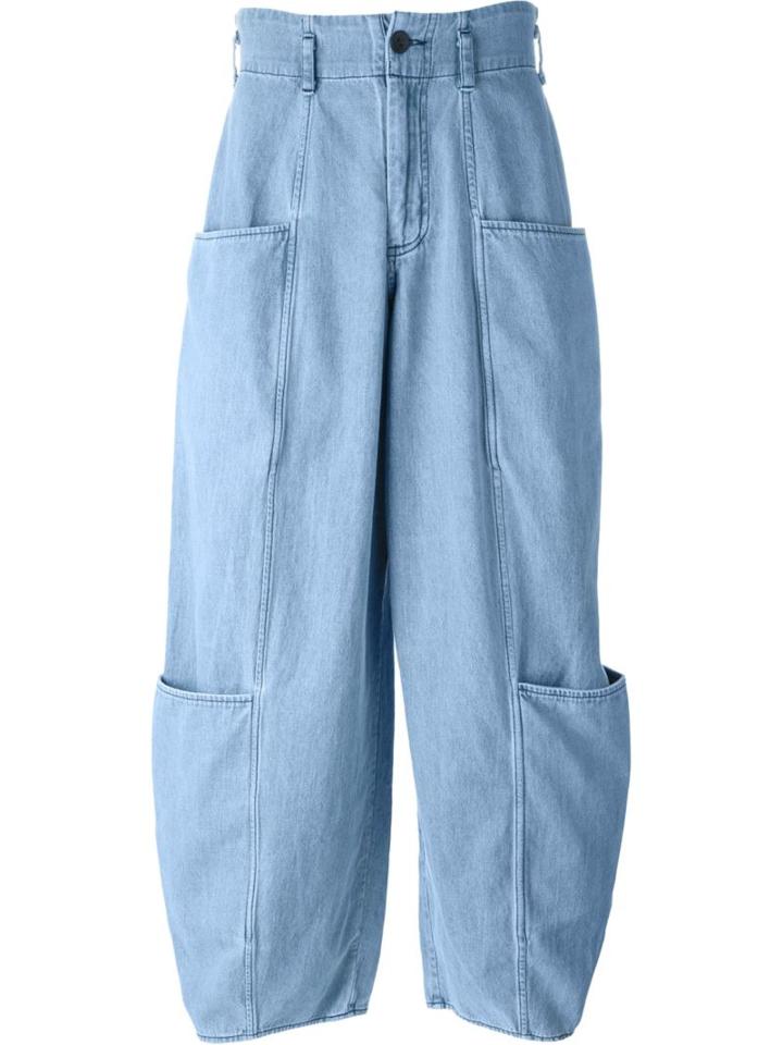 69 Loose Fit Pants, Adult Unisex, Size: 32, Blue, Cotton