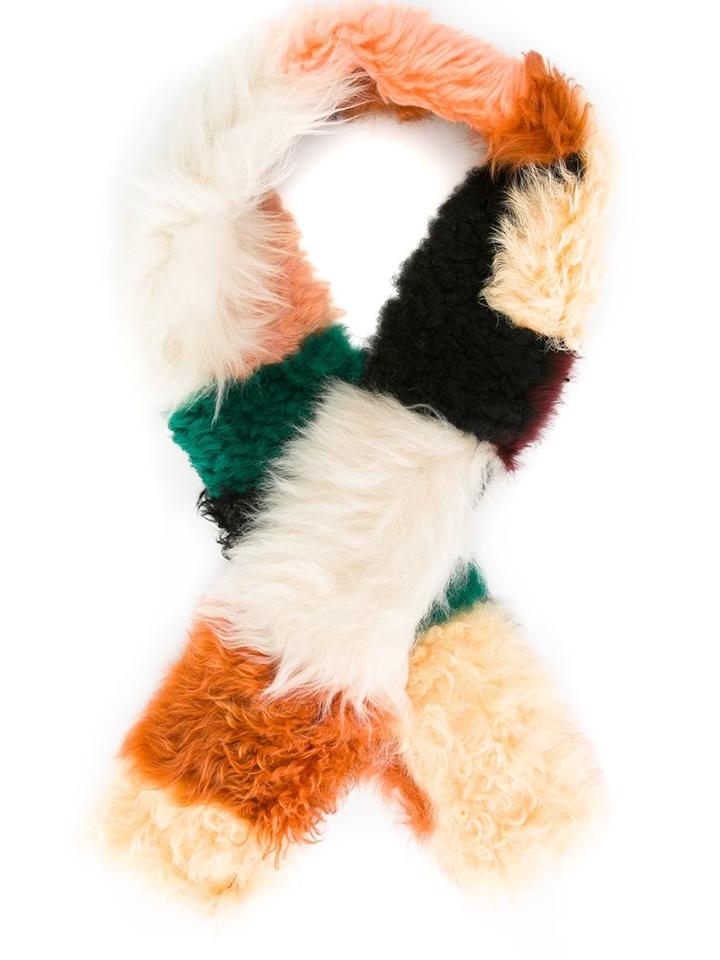 Coach Shearling Scarf