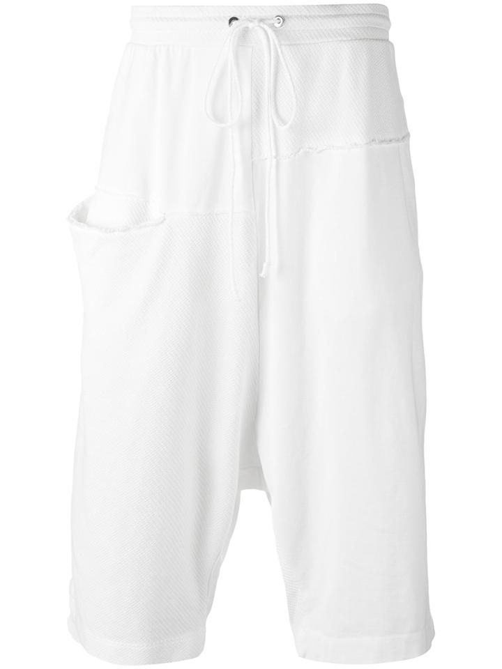 Lost & Found Rooms - Drop-crotch Shorts - Men - Cotton - S, White, Cotton