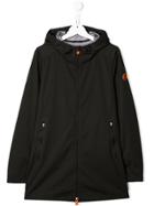 Save The Duck Kids Zipped Hooded Coat - Black