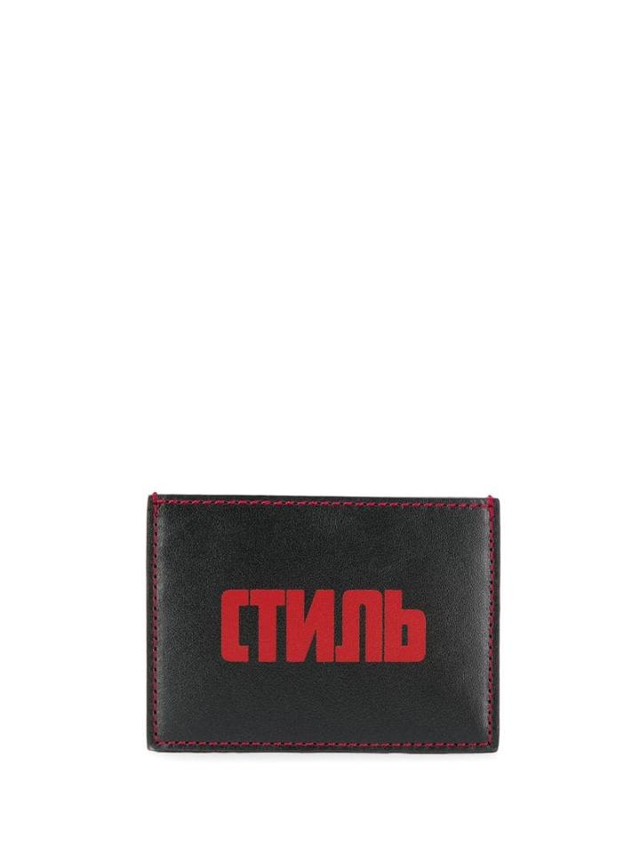 Heron Preston Logo Patch Cardholder - Black
