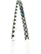 Lanvin Embellished Pattern Scarf, Women's, Nude/neutrals, Silk/brass/glass/plexiglass