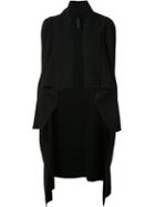 Gareth Pugh - Jacquard Draped Cardi-coat - Women - Wool - S, Black, Wool