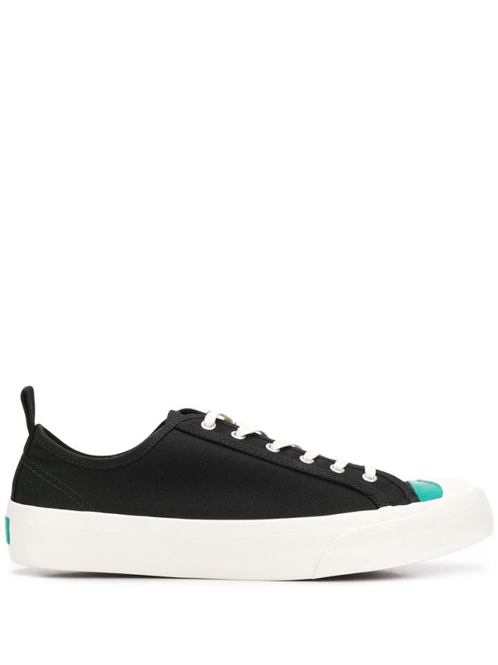 Ymc Contrasting-toe Low-top Sneakers - Black