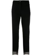 Federica Tosi Asymmetric Straight Trousers - Black