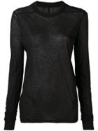 Rick Owens Drkshdw Long-sleeve Fitted Sweater - Black