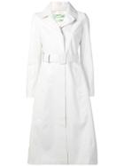 Off-white Macrame Logo Trench Coat