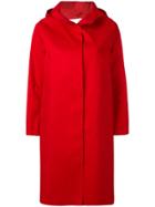 Mackintosh Hooded Coat - Red