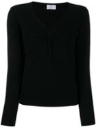 Allude V-neck Sweater - Black